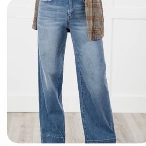 Vervet Olivia Wide Leg Blue Jeans